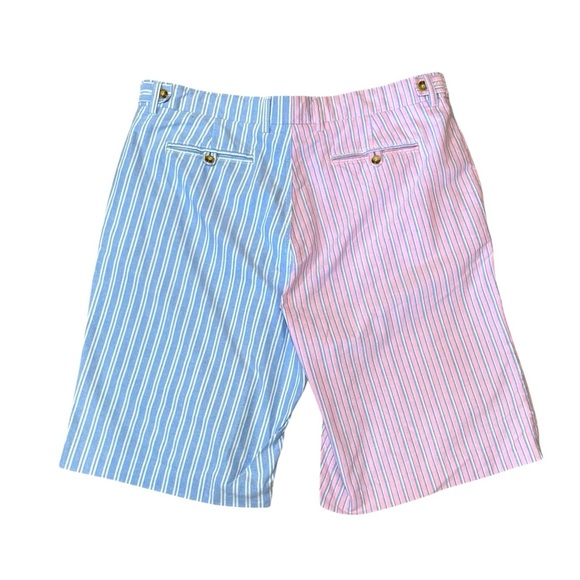 American Living Pastel Color Block Pinstriped 11” Oxford Colorful Mens Shorts 38 - Picture 2 of 12